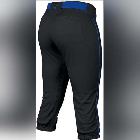 EASTON • Women's Piped Pro Pants without Belt • Black/Royal • XL • NW0T • - Picture 3 of 4